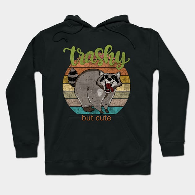 Raccoon - Trashy but cute Hoodie by valentinahramov